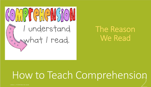 Video 08 - How to Teach Comprehension